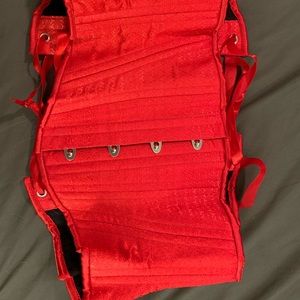 Timeless trends short hourglass corset red 24 inch